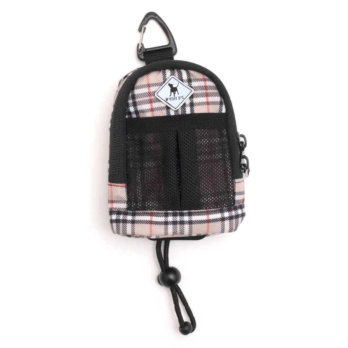 Backpack Poop Bag Dispenser - London Plaid - Ruffingdales, Inc