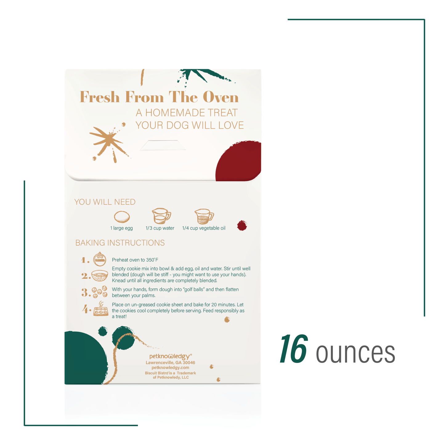 Bake at Home - Holiday - Carob Chip Cookie Mix for Dogs - Ruffingdales, Inc