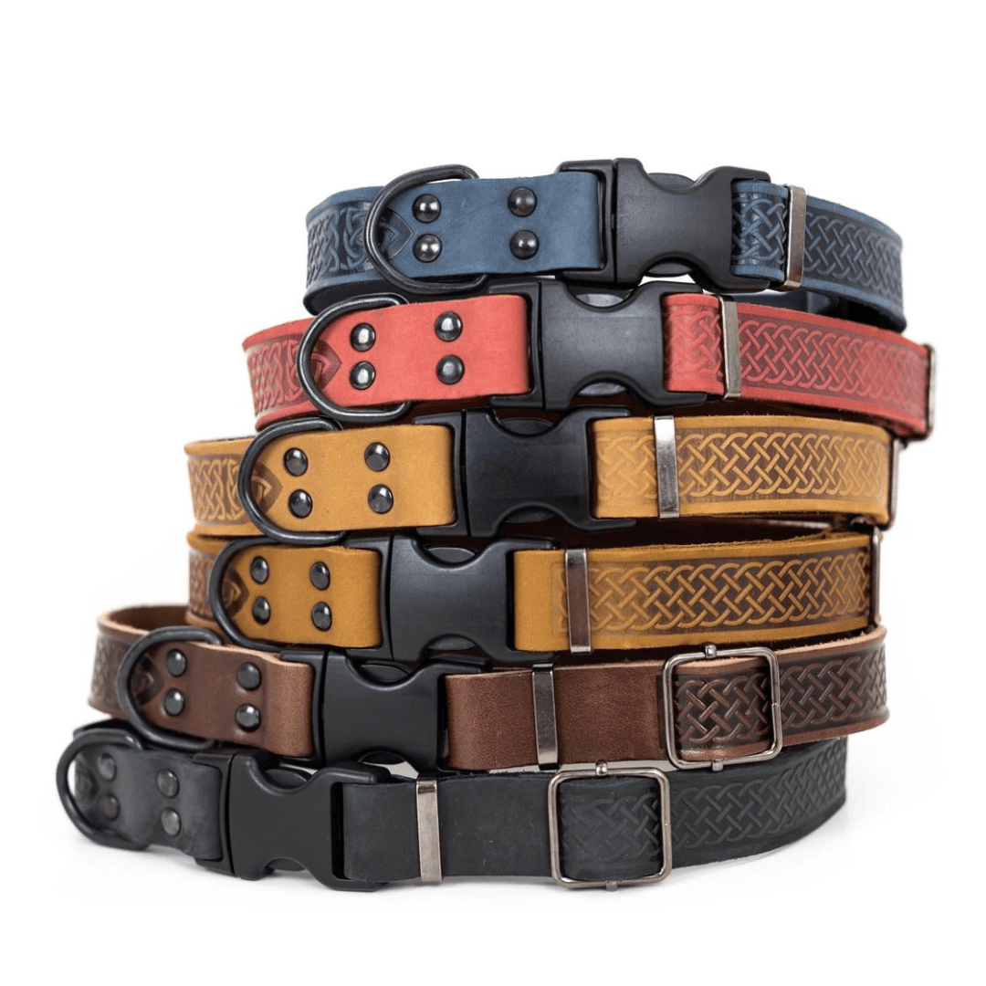 Celtic Sport Style Soft Leather Collar - Ruffingdales, Inc