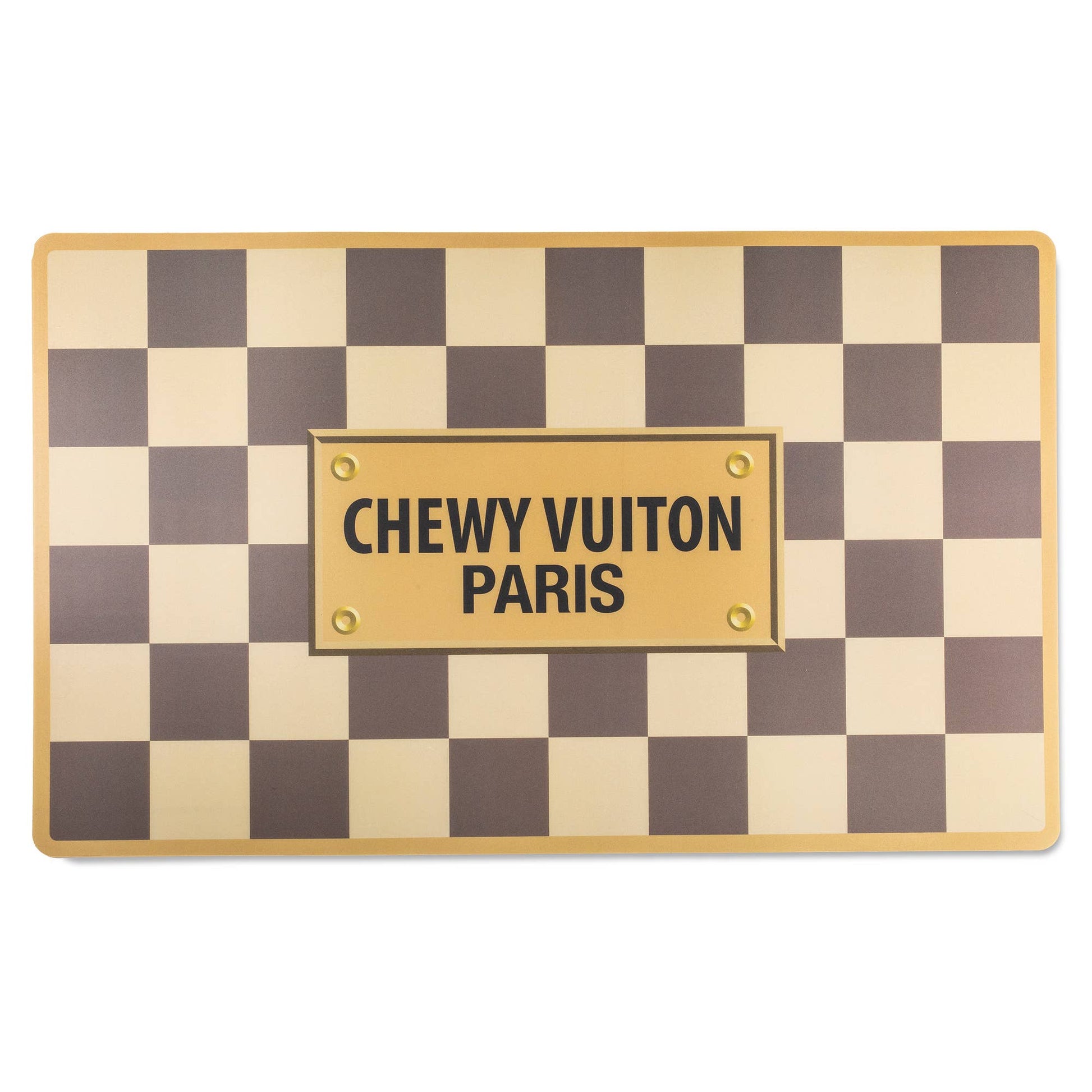 Checker Chewy Vuiton Placemat - Ruffingdales, Inc