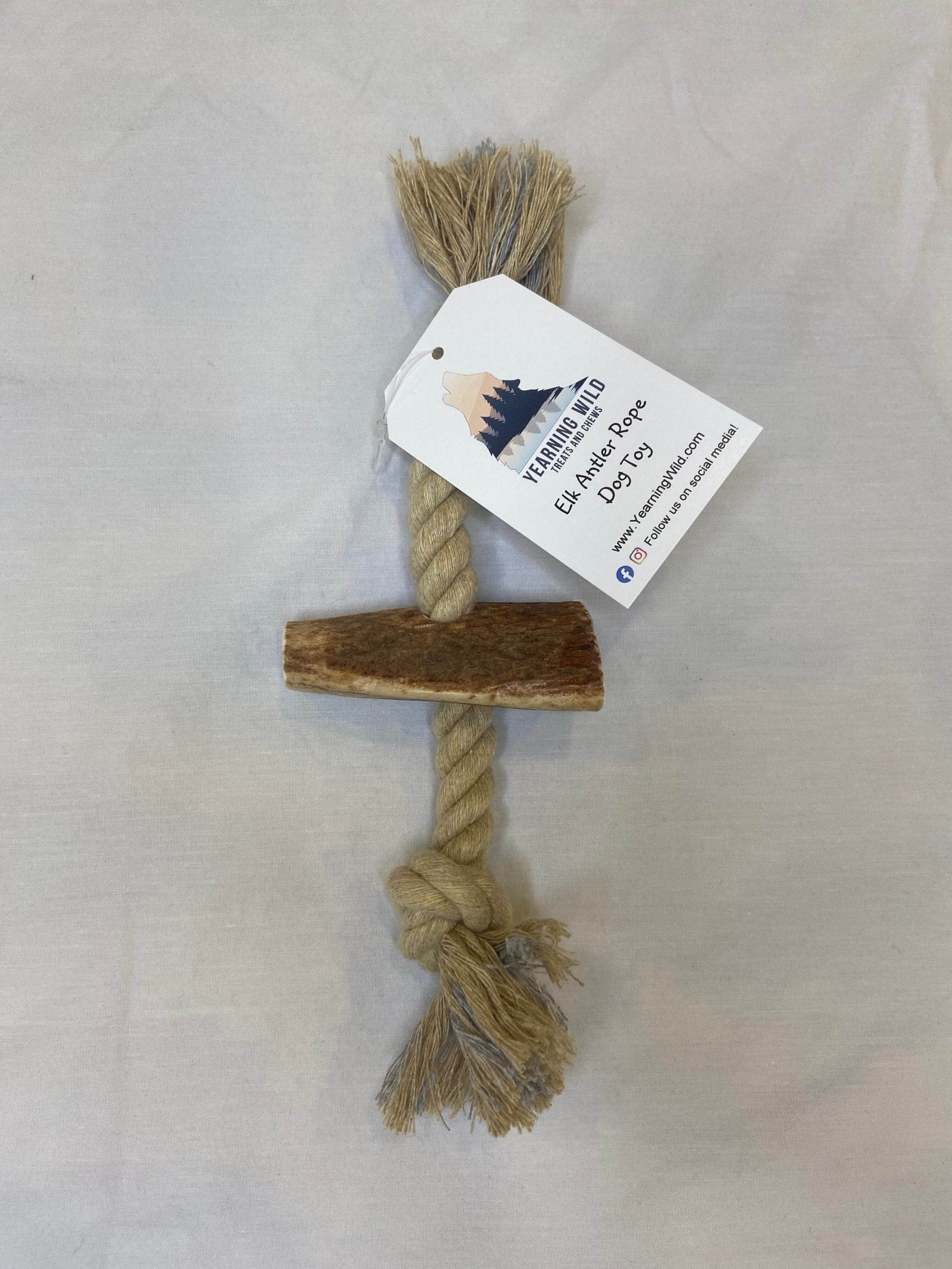 Elk Antler Rope Toy - Small - Ruffingdales, Inc