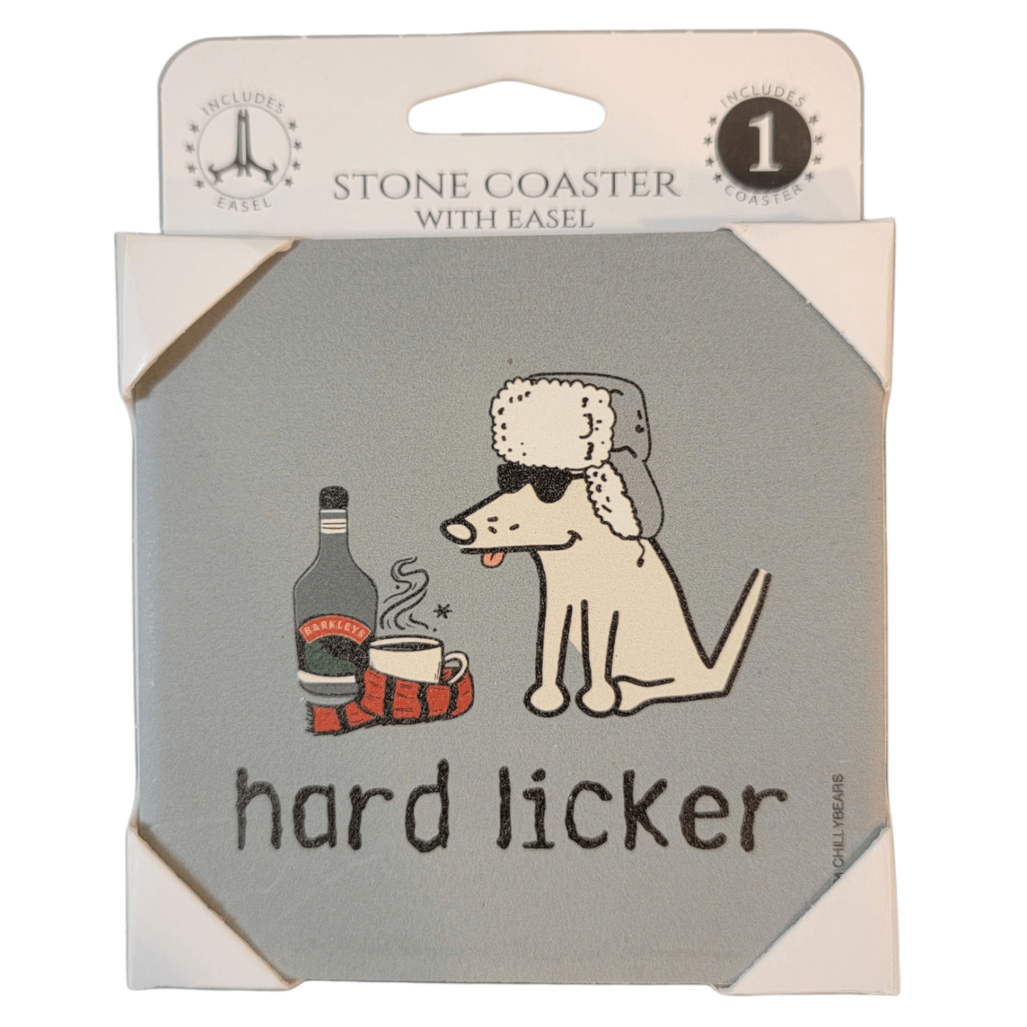 Hard Licker - Teddy the Dog - 1 - pack Coaster w/Easel - Ruffingdales, Inc