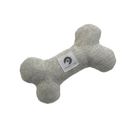 Light Grey Tweed Dog Toy - Ruffingdales, Inc