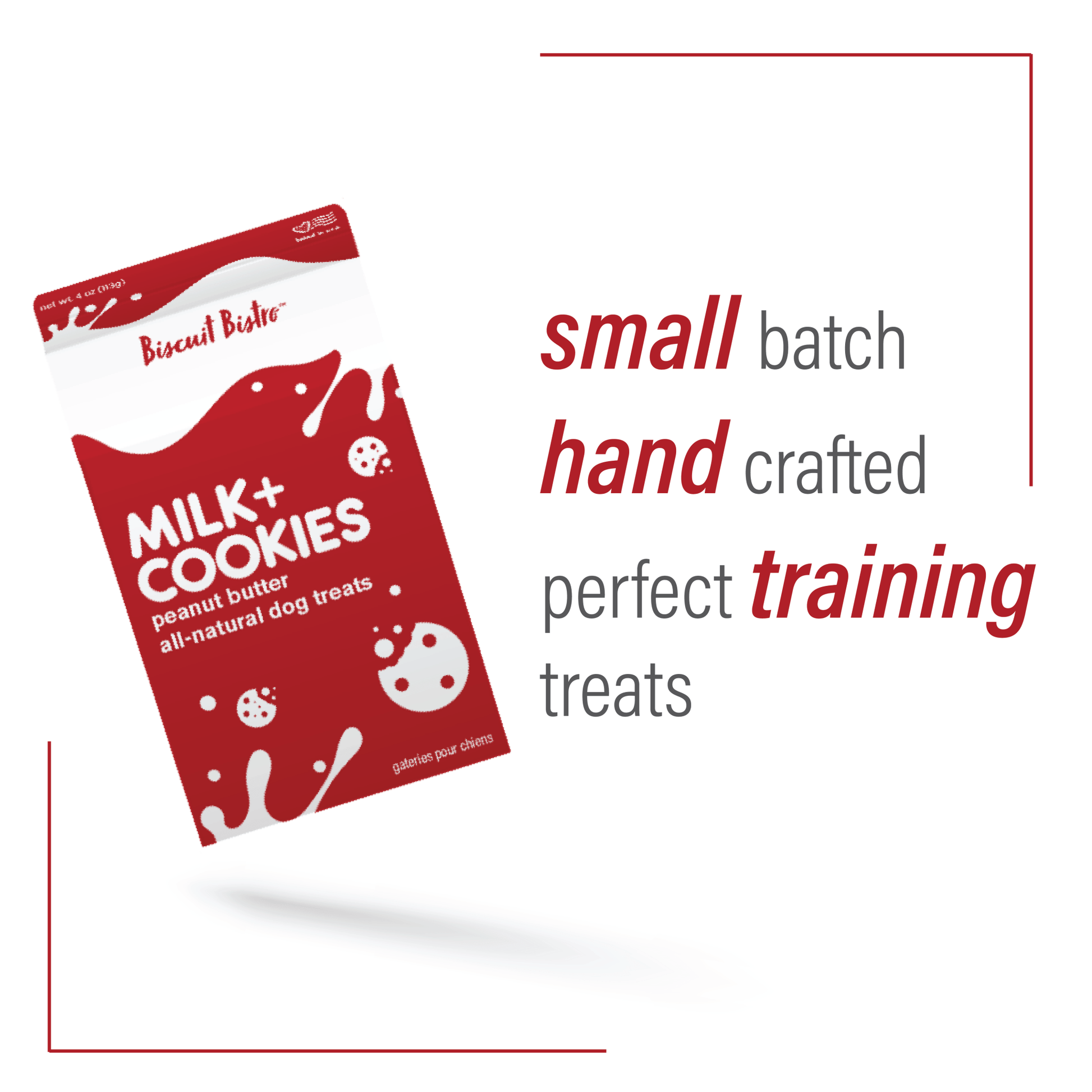 Milk + Cookies - Peanut Butter Treats - Ruffingdales, Inc
https://ruffingdales.com/products/milk-cookies-peanut-butter-dog-treats-4-oz