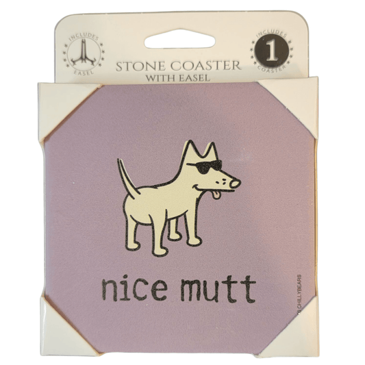 Nice Mutt - Teddy the Dog - 1 - pack Coaster with Easel - Ruffingdales, Inc