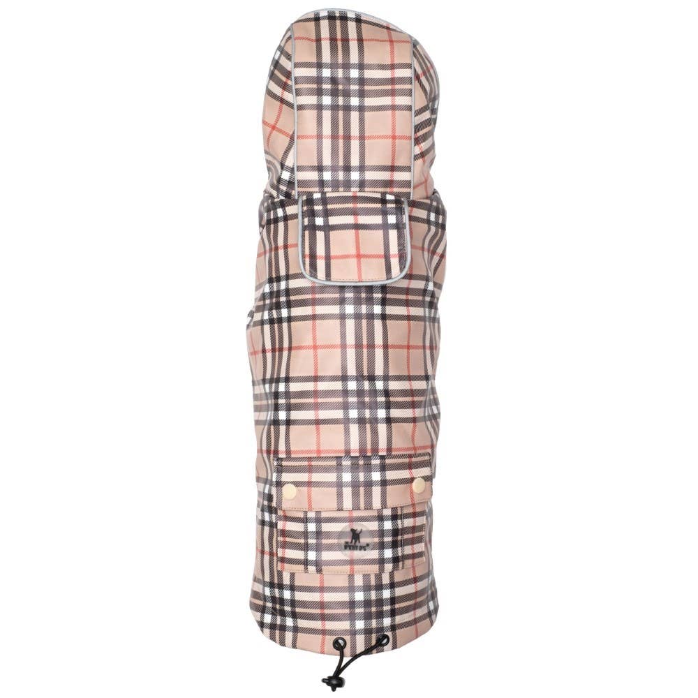 Tan Plaid London Raincoat - Ruffingdales, Inc