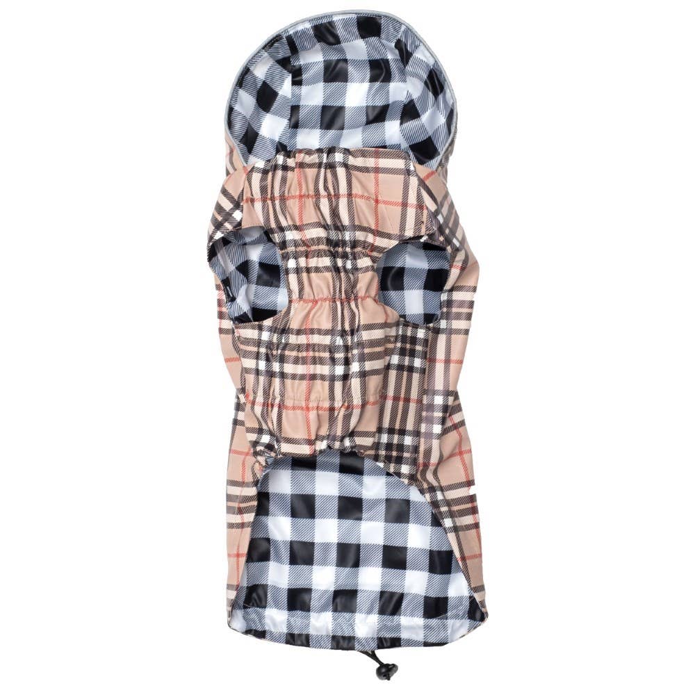 Tan Plaid London Raincoat - Ruffingdales, Inc