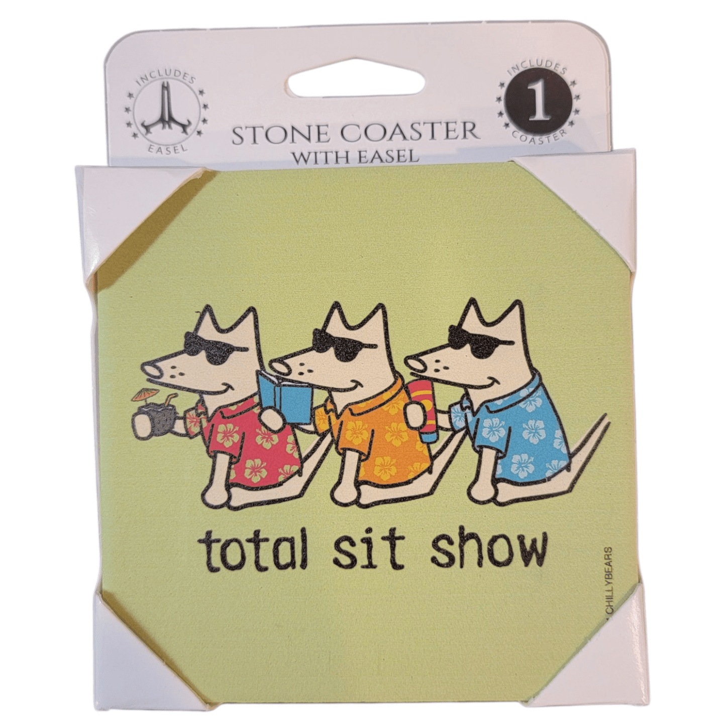 Total Sit Show - Teddy the Dog - 1 pack - Coaster w/Easel - Ruffingdales, Inc