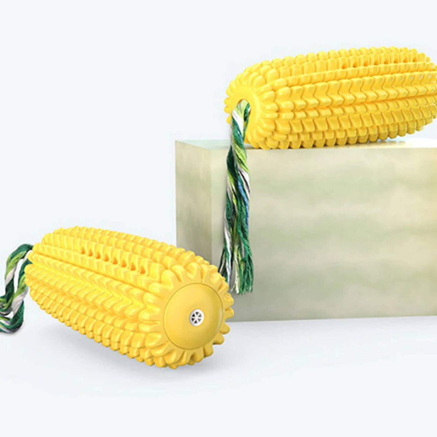 Corn Stick Dental Squeaker Chew Toy