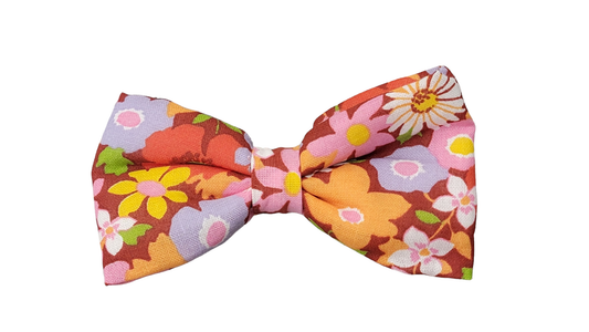 Bowtie - Medium - Poppy Flowers