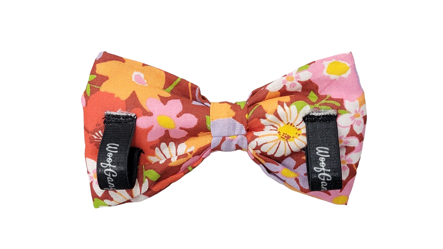 Bowtie - Medium - Poppy Flowers