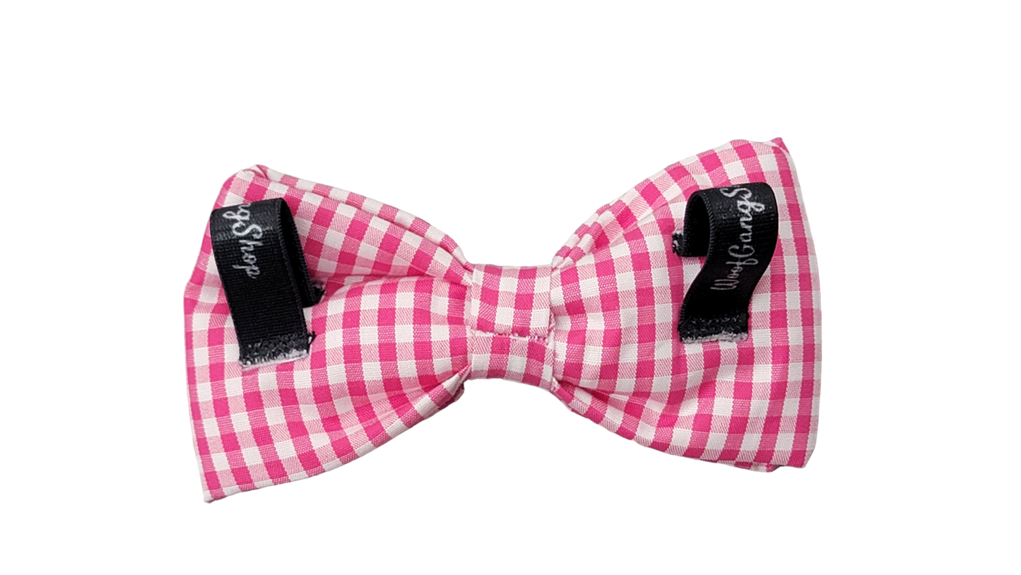 Bowtie - Medium - Pink Gingham