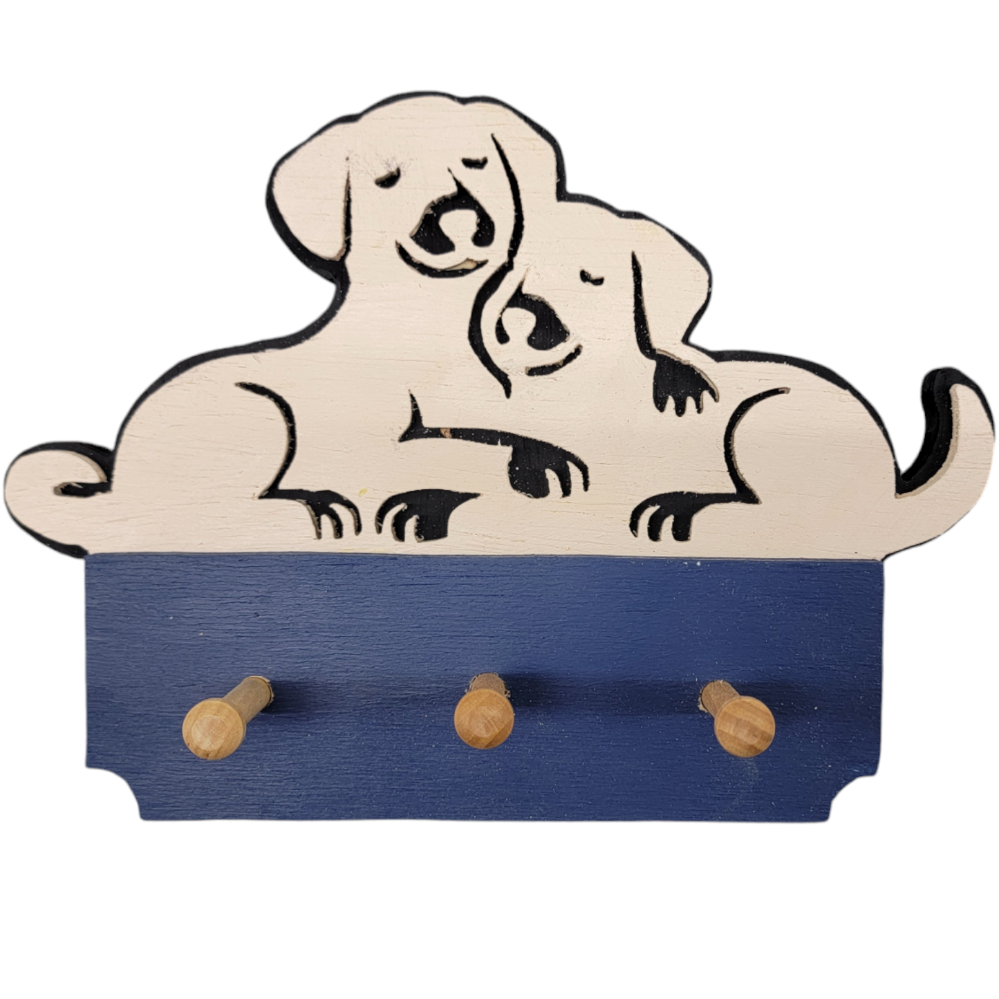 front of leash holder- Navy Blue