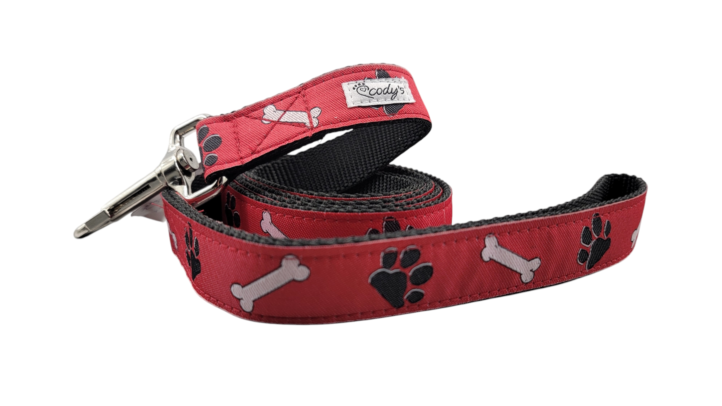 Gone To The Dogs Leash - Red - 6ft