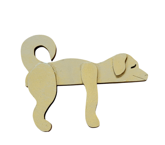 Brown Dog Shelf Accent Piece