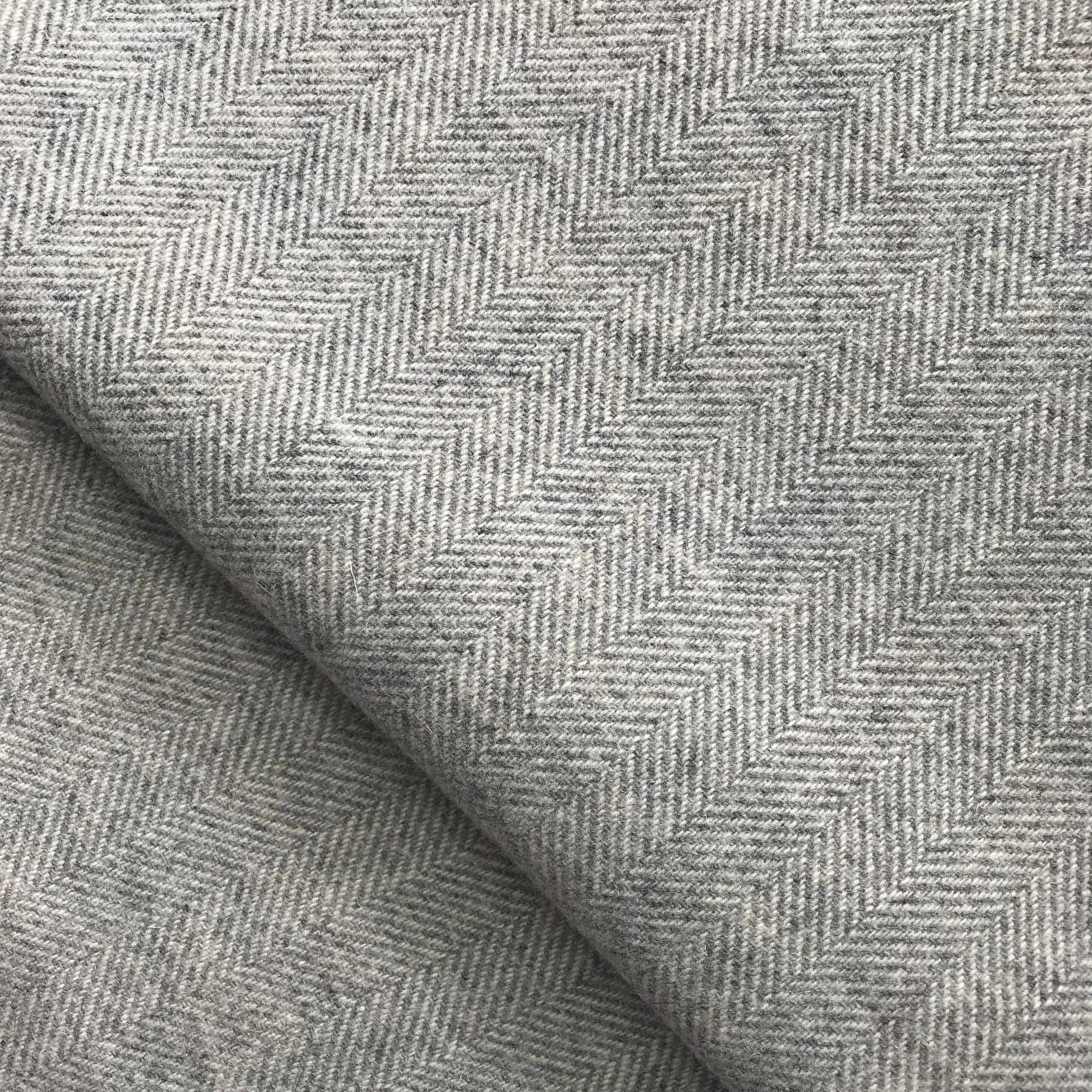 close up light grey tweed fabric