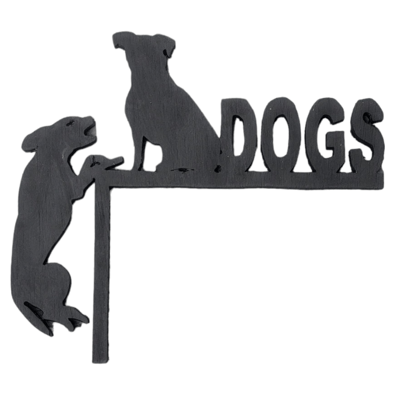 DOGS Overdoor Sign - Black - Ruffingdales, Inc