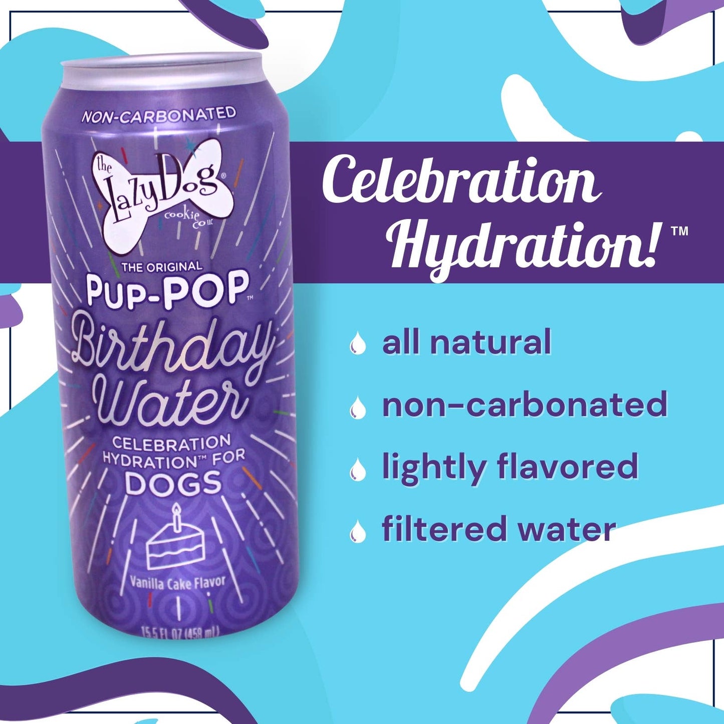 Pup-POP® Birthday Water - Vanilla Cake Flavor