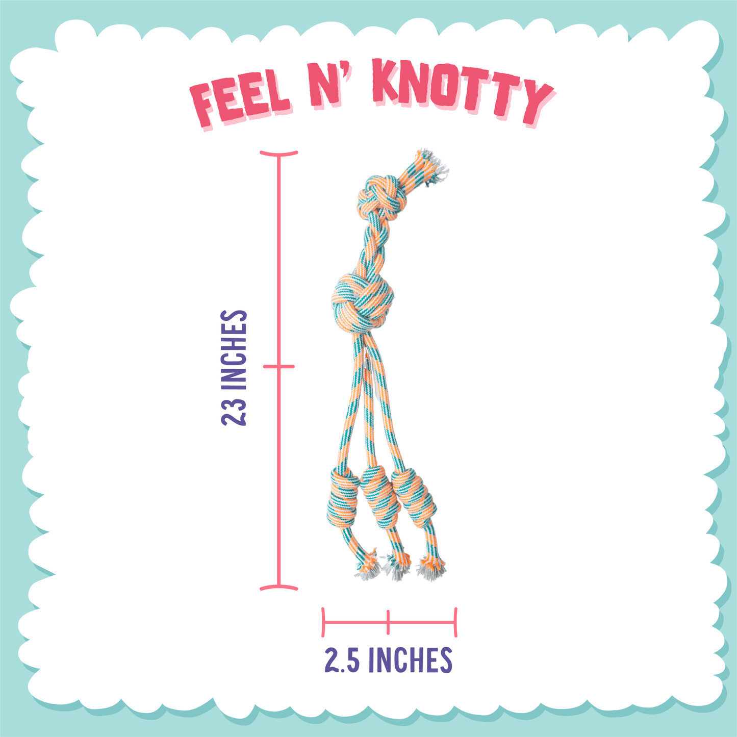 Feel n' Knotty Rope Toy - Ruffingdales, Inc