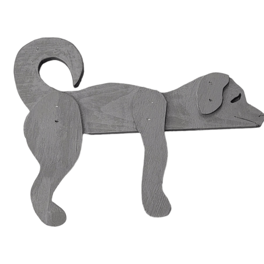 Gray Dog Shelf Accent Piece - Ruffingdales, Inc