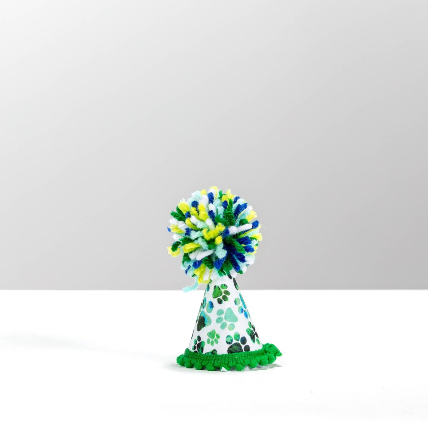 Green Blue Paws Party Hat - Ruffingdales, Inc