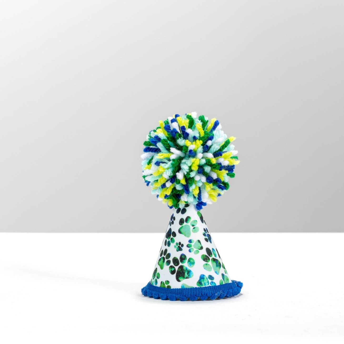 Green Blue Paws Party Hat - Ruffingdales, Inc