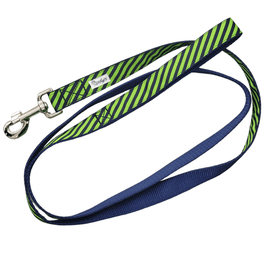 Lime/Blueberry Leash - 6ft - Ruffingdales, Inc