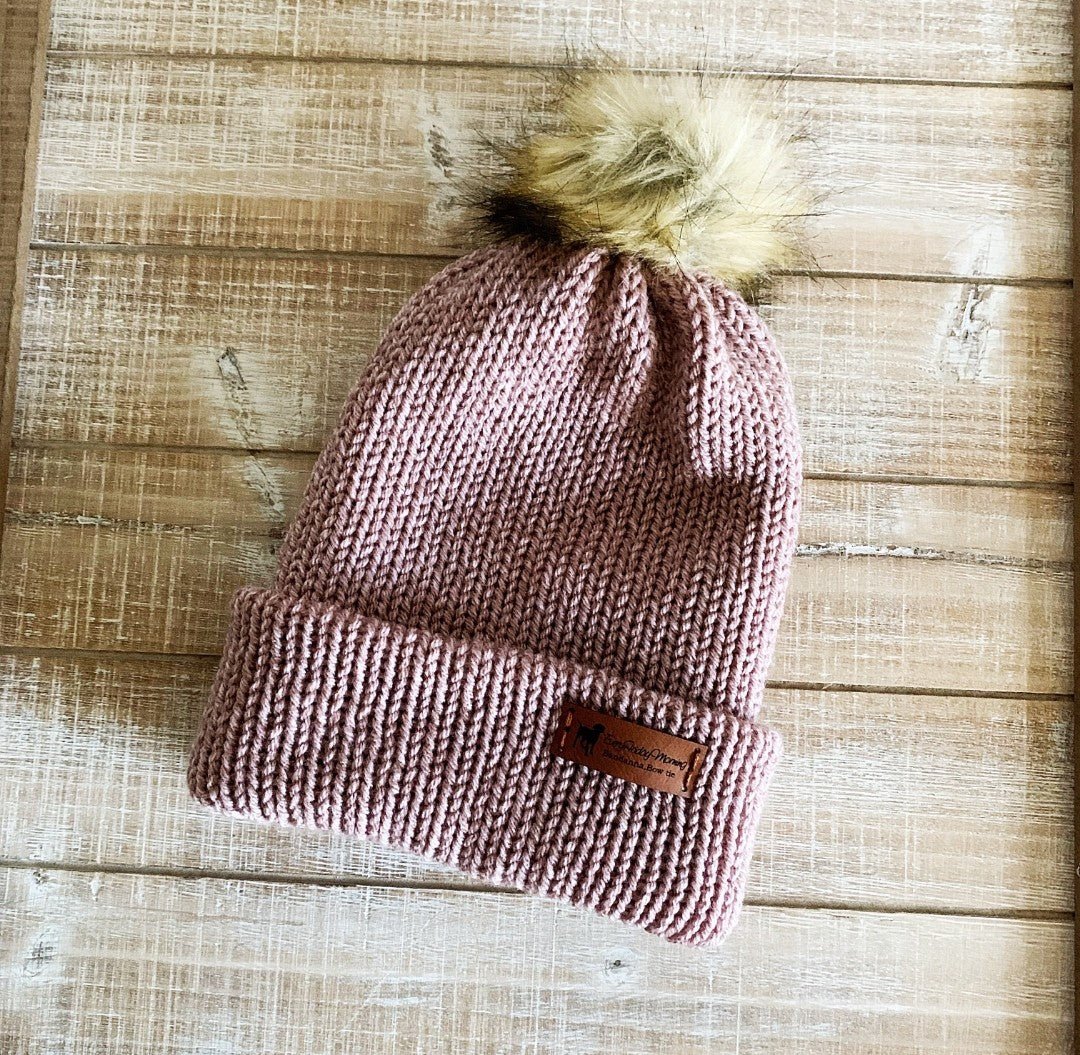 Pink Beanie (fur the - ) - Ruffingdales, Inc