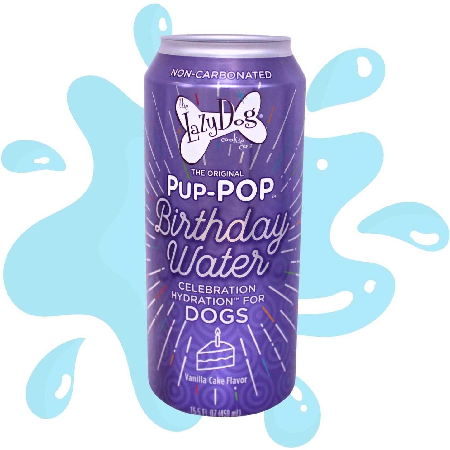 Pup - POP® Birthday Water - Vanilla Cake Flavor - Ruffingdales, Inc