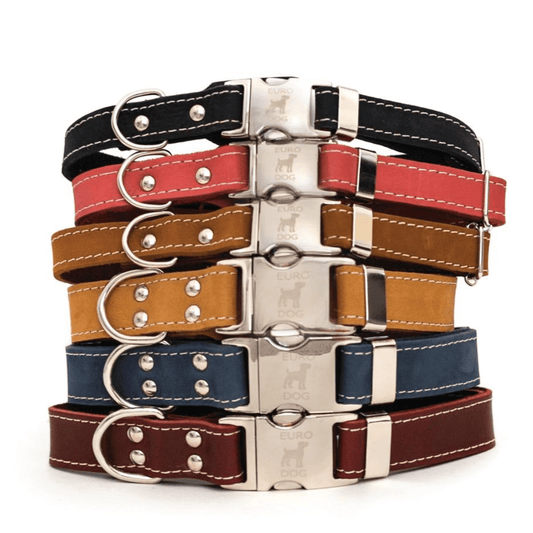 Quick - Release Style Soft Leather Collar - Ruffingdales, Inc