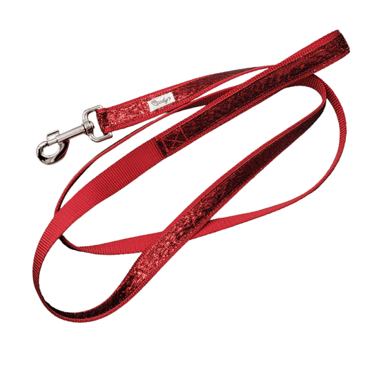 Red Sparkle Leash - 6ft - Ruffingdales, Inc