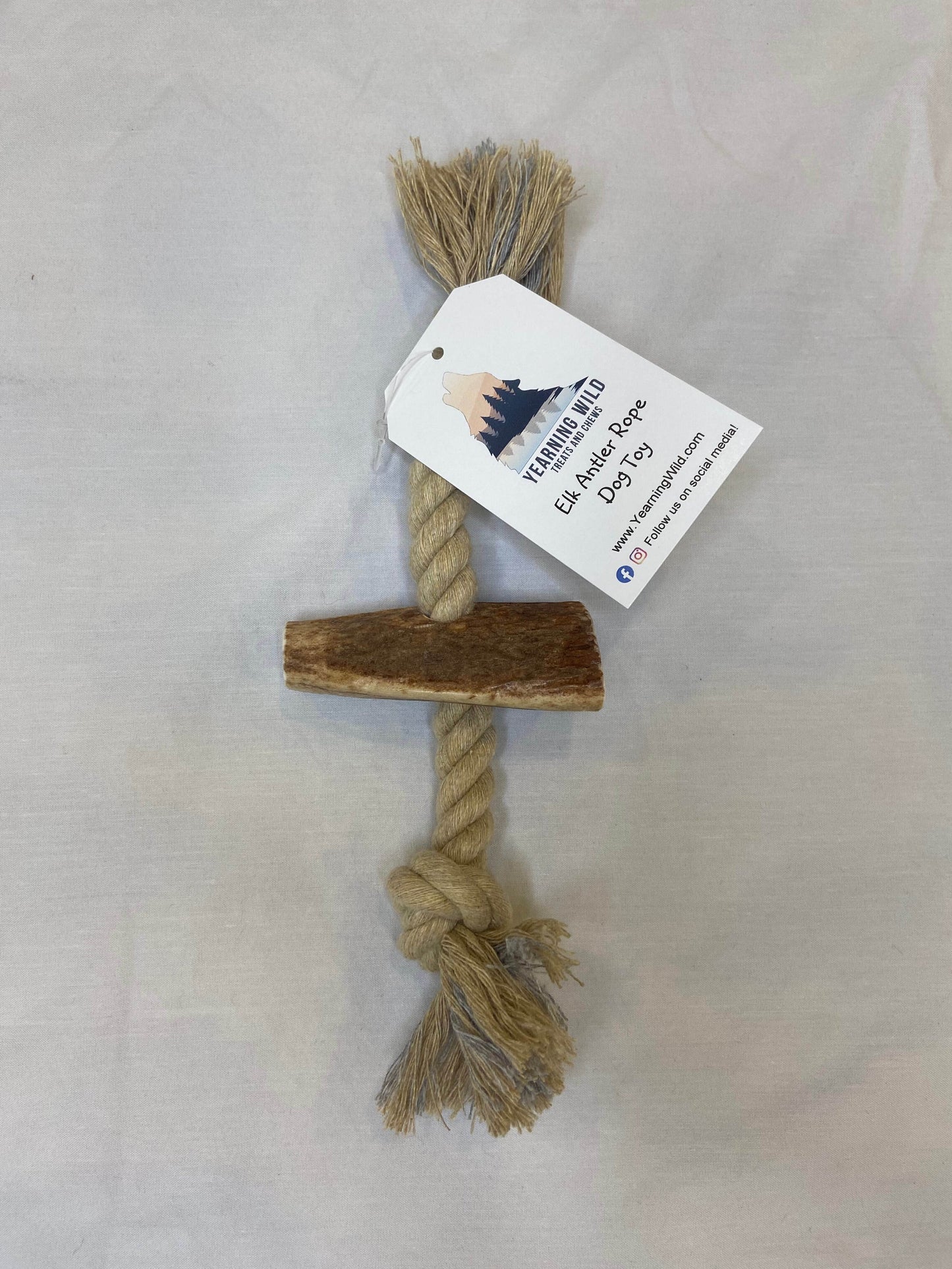 Elk Antler Rope Toy - Small