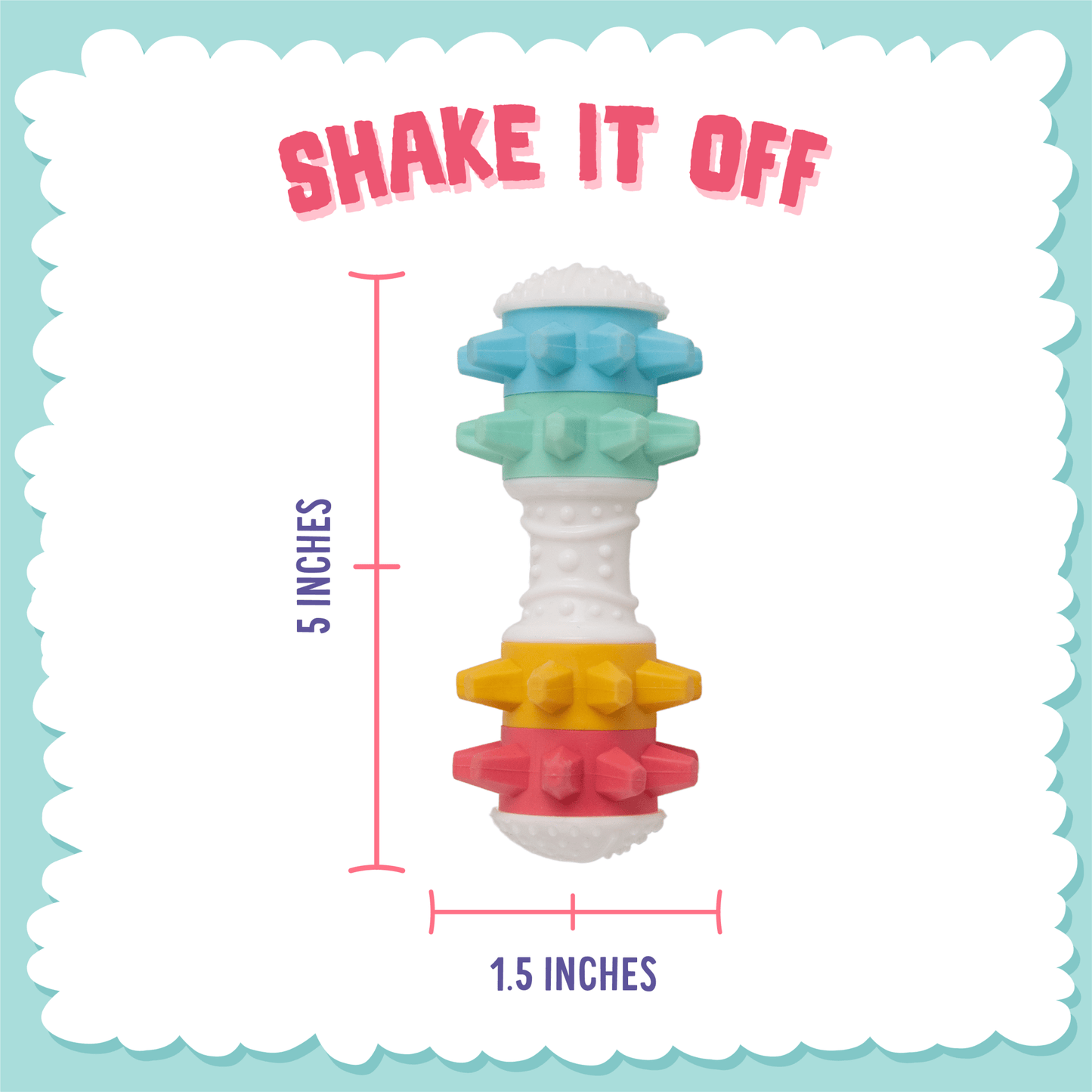 Shake It Off Nylon Noisy Bone Dog Toy - Ruffingdales, Inc